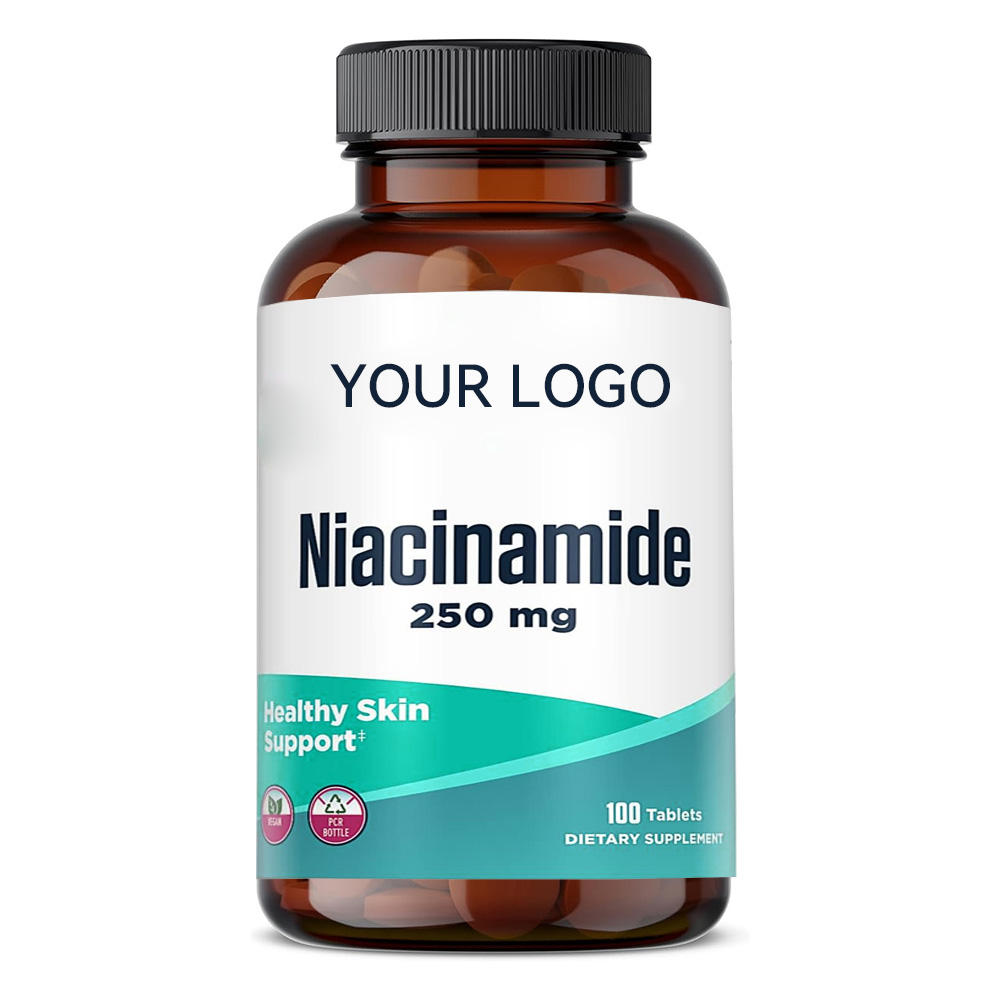 Niacinamide 250 mg Tablets Vitamin B3 Dietary Supplement 100 Count for Adult Skin Health Support Non Flushing Formula US