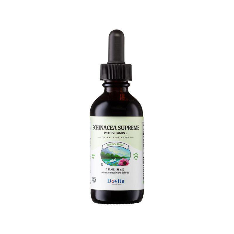 Echinacea Supreme Liquid Extract with Vitamin C, Immune Support Drops from Whole Plant Herb Extract, OEM/ODM