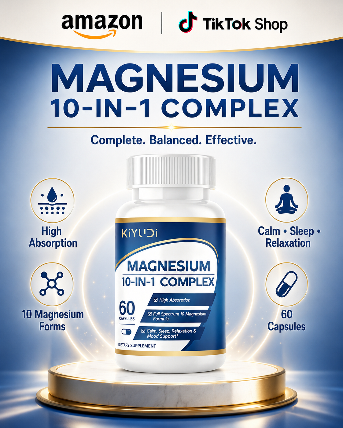 Magnesium 10-in-1 Complex – High Absorption Formula