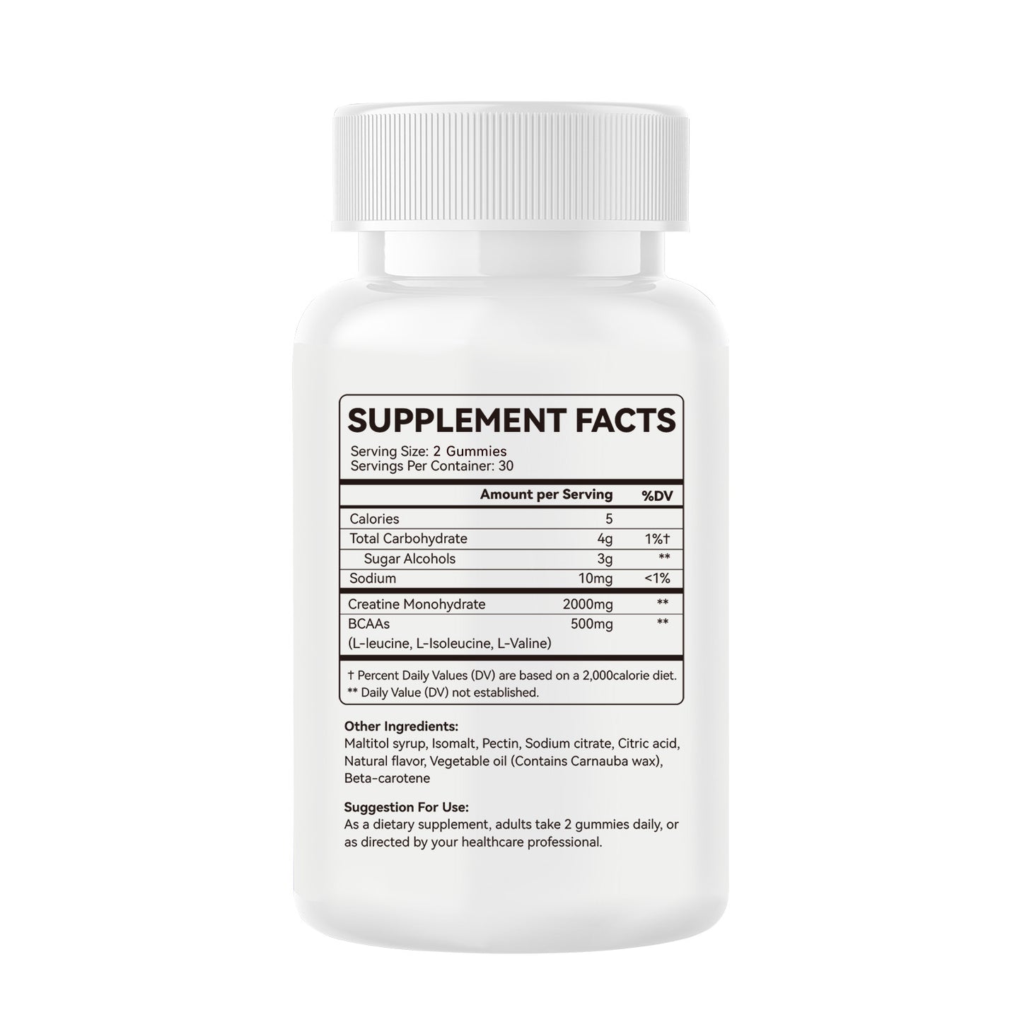 Creatine Monohydrate Gummy – Sugar Free Orange Flavor