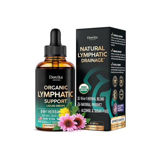 Lymphatic Drainage Supplement with Echinacea, Rosehip, Cleavers, Calendula & Burdock, Immune Support, Cleanse & Detox, OEM/ODM